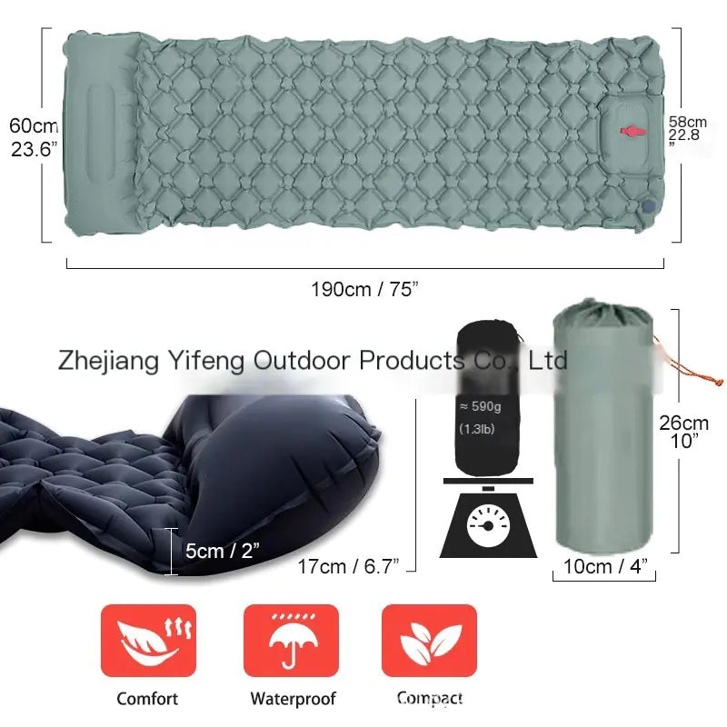 Lightweight Outdoor Camping Inflatable Sleeping Pad